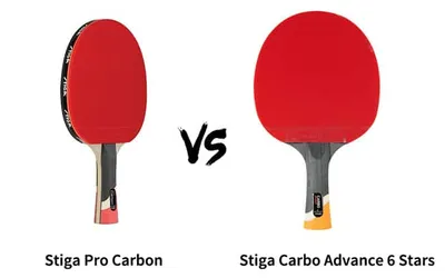 The Stiga Pro Carbon versus Stiga Carbo Advance 6 Stars