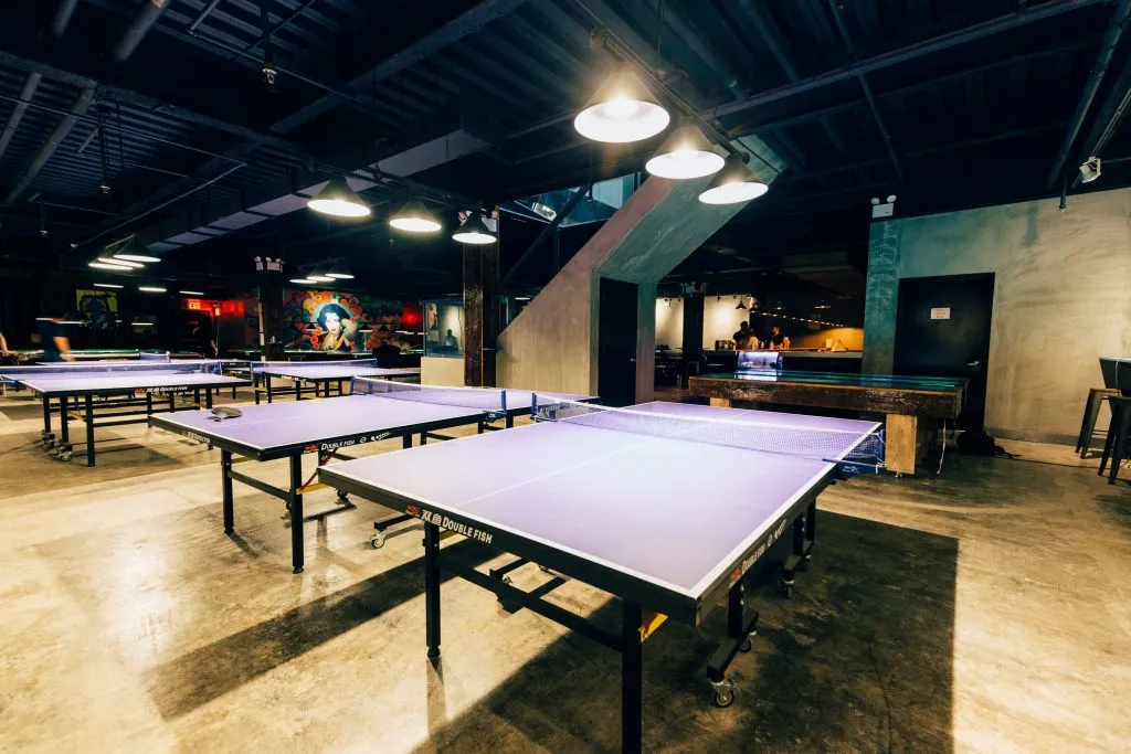 Sour Mouse ping pong bar tables