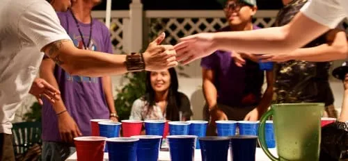 beer pong game